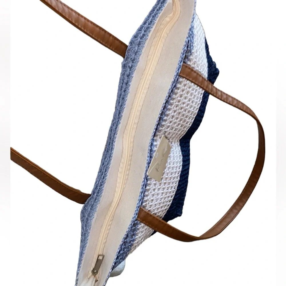 NEW rattan beach bag/tote - Picture 6 of 8